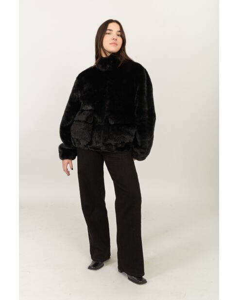 Fausse Fourrure Julie Noire