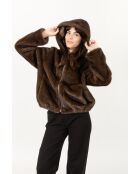 Fausse Fourrure Anna Chocolat