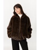 Fausse Fourrure Anna Chocolat