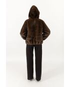 Fausse Fourrure Anna Chocolat