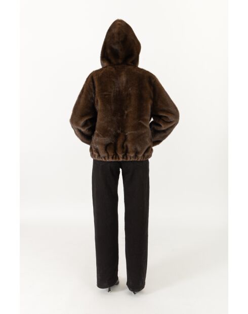 Fausse Fourrure Anna Chocolat