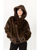 Fausse Fourrure Anna Chocolat