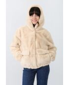 Fausse Fourrure Aurore Beige