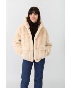 Fausse Fourrure Aurore Beige