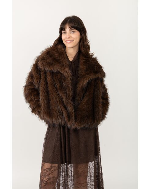 Fausse Fourrure Jeanne Chocolat