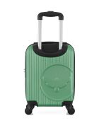 XXS Cabinekoffer met 4 wielen en enkele wielen Agata green water