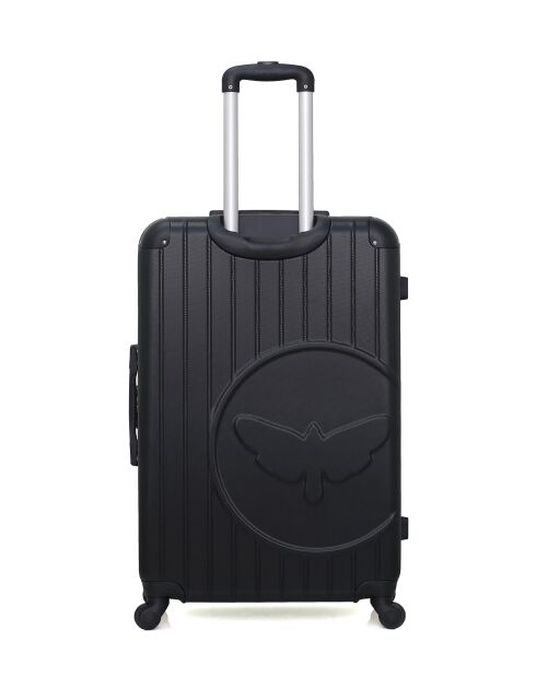2 Valises long séjour et cabine Marianne 75/55 cm noires