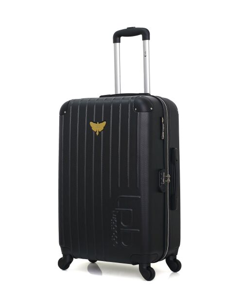 3 Valises moyen séjour, cabine et cabine XXS Marianne 65/55/46 cm noires