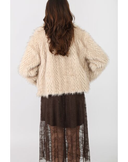 Fausse Fourrure Jeanne Beige
