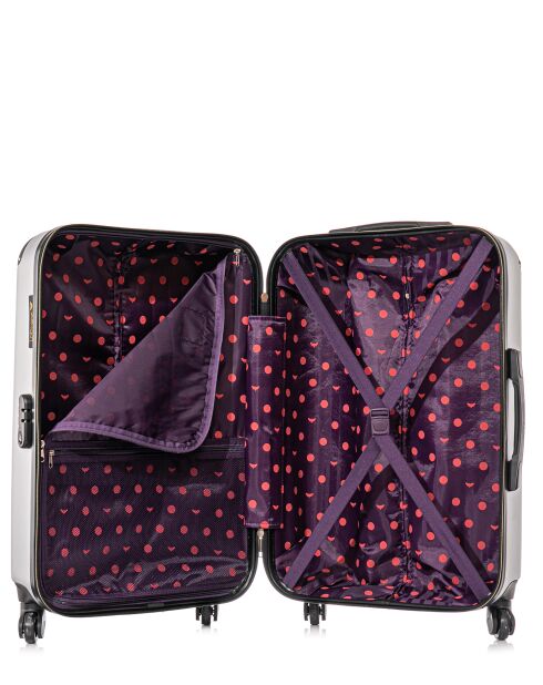 2 Valises moyen séjour et cabine Marianne 65/55 cm grises