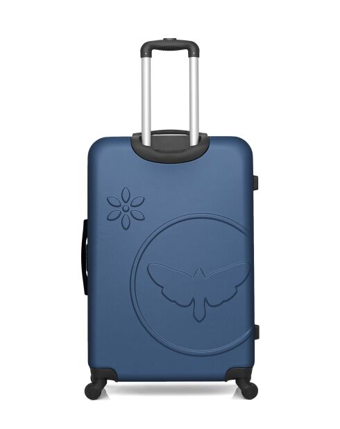 2 Valises long séjour et moyen séjour Eleonor 75/65 cm marine