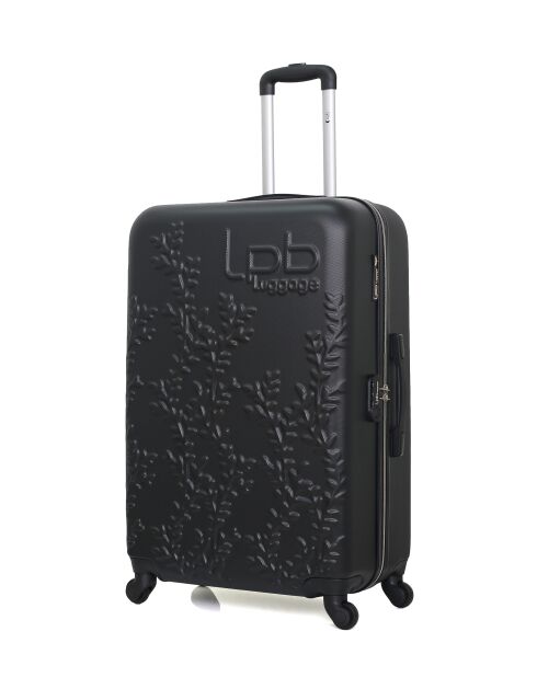 2 Valises long séjour et cabine XXS Nais 75/46 cm noires