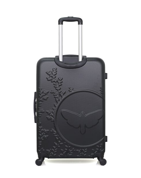 2 Valises long séjour et cabine XXS Nais 75/46 cm noires