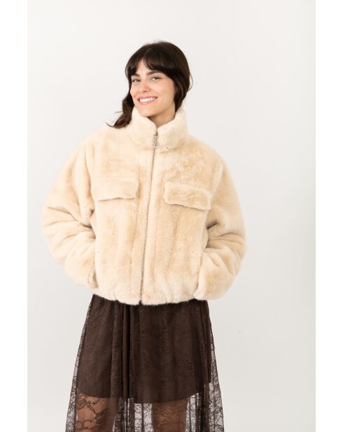 Fausse Fourrure Etienne Beige