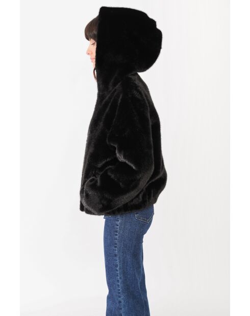 Fausse Fourrure Anna Noire