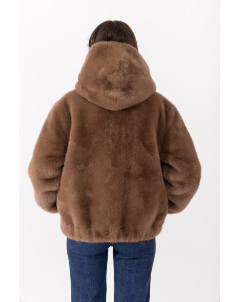 Fausse Fourrure Aurore Chocolat