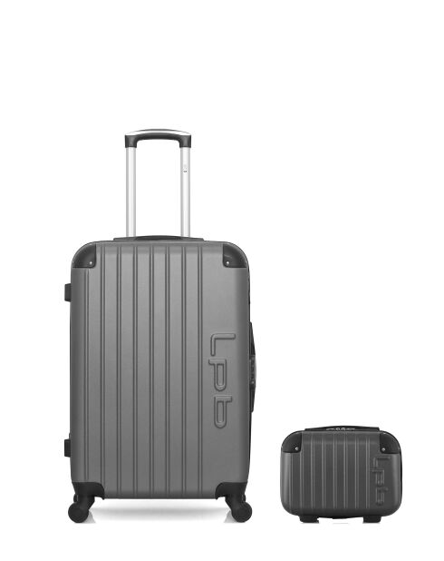 Valise moyen séjour & Vanity Hambourg 65/30 cm gris foncé