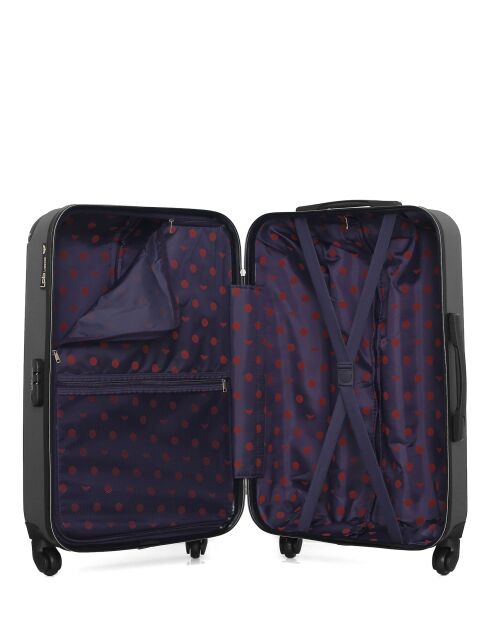 Valise moyen séjour & Vanity Hambourg 65/30 cm gris foncé