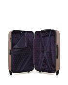 3 Valises long séjour, moyen séjour et cabine XXS Nais 75/65/46 cm rose doré