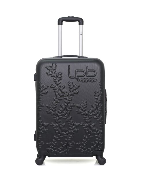 2 Valises moyen séjour et cabine Nais 65/55 cm noires