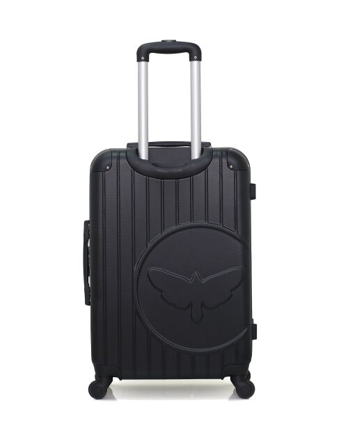 2 Valises moyen séjour et cabine XXS Marianne 65/46 cm noires