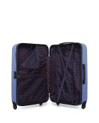 3 Valises long séjour, moyen séjour et cabine Nais 75/65/55 cm bleu doré