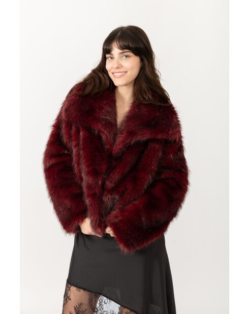 Fausse Fourrure Chloé Bordeaux