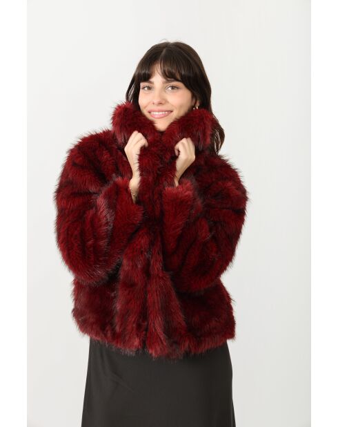 Fausse Fourrure Chloé Bordeaux