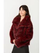 Fausse Fourrure Chloé Bordeaux