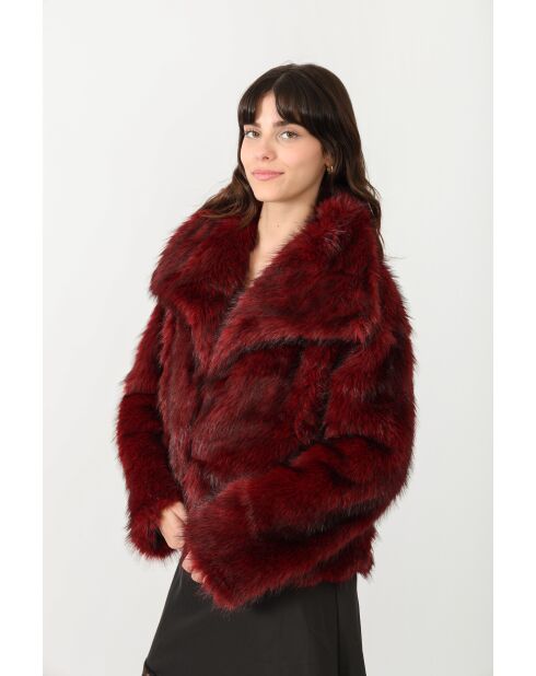 Fausse Fourrure Chloé Bordeaux