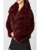 Fausse Fourrure Chloé Bordeaux