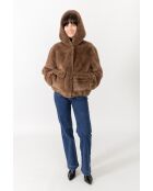 Fausse Fourrure Aurore Chocolat