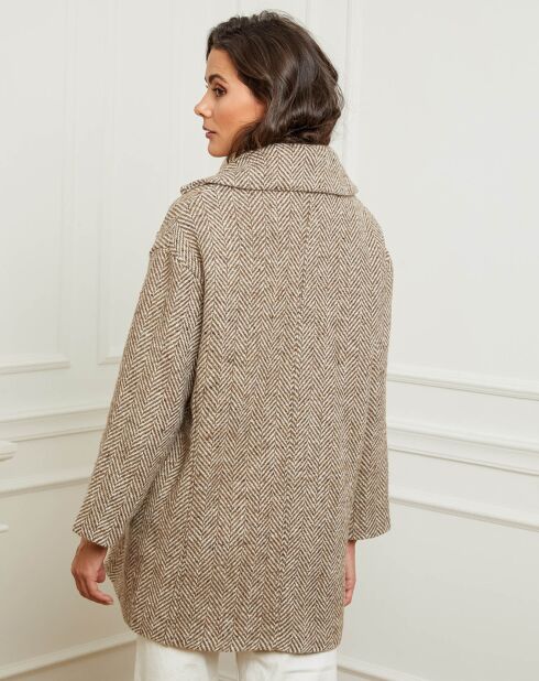 Manteau Jeanne camel