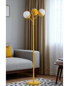 Lámpara de pie 2574413 blanco mostaza - 163 cm