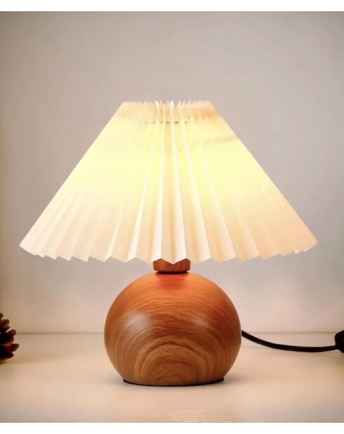 Lampe de table BRZ-343410 crème noix - 28 cm