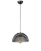 Set lampadario e lampada da tavolo 2546228 nero - 70 cm