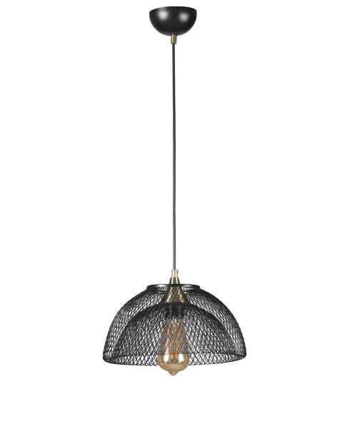 Set lampadario e lampada da tavolo 2546228 nero - 70 cm