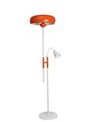 Lámpara de pie naranja y blanca 2566012 - 160 cm