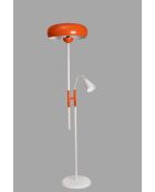 Lámpara de pie naranja y blanca 2566012 - 160 cm