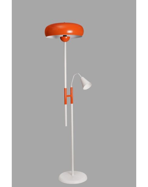 2566012 lampada da terra arancione e bianca - 160 cm