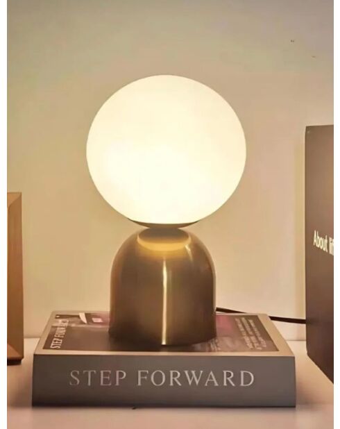 Lampe de table BRZ-340118 or blanc - 32 cm