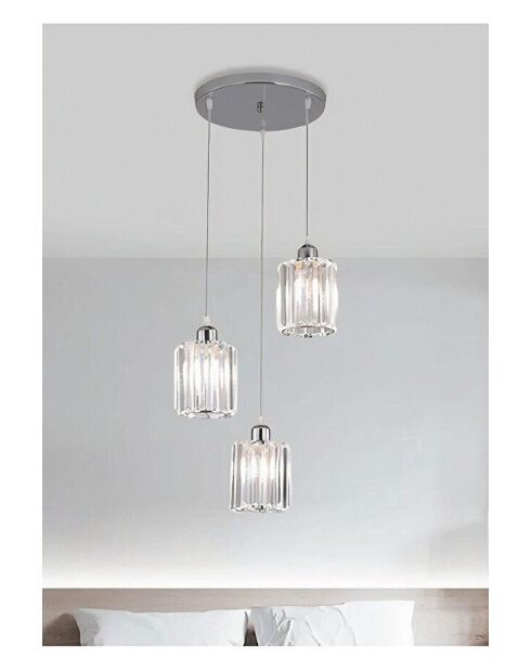 Lampadario Radiosa cromato - da 25 a 80 cm