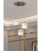 Lampadario Radiosa cromato - da 25 a 80 cm