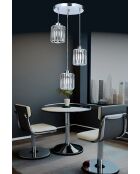 Lampadario Radiosa cromato - da 25 a 80 cm