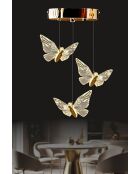 Lampadario Kelebek 3 - oro - da 25 a 80 cm