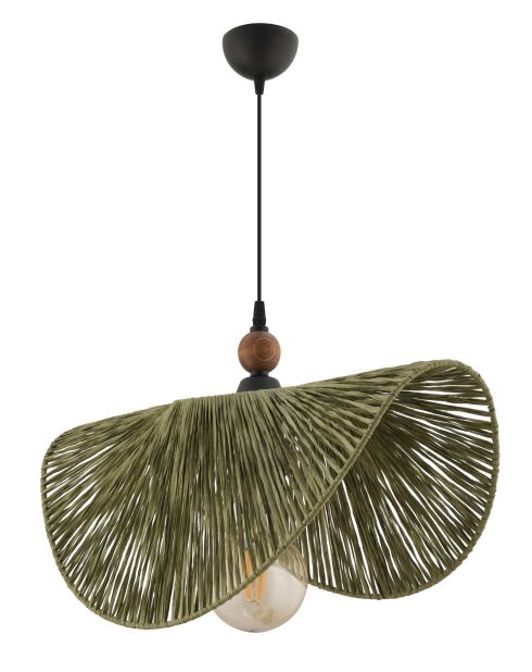 Lampadario Taco W verde marrone nero - 55 cm