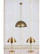 Set lampadario e lampada da tavolo in oro 2546108 - 70 cm