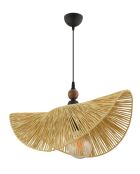 Lampadario Taco W marrone cammello nero - 55 cm