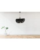 Lampadario Taco W marrone-nero - 55 cm