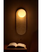 Lampada da parete Tor-Bell beige bianca - 39 cm